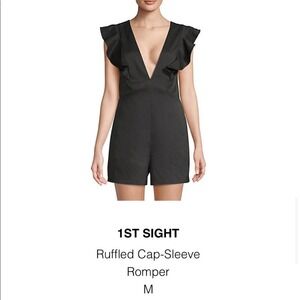 Saks Fifth Avenue Ruffled Cap Sleeve Romper